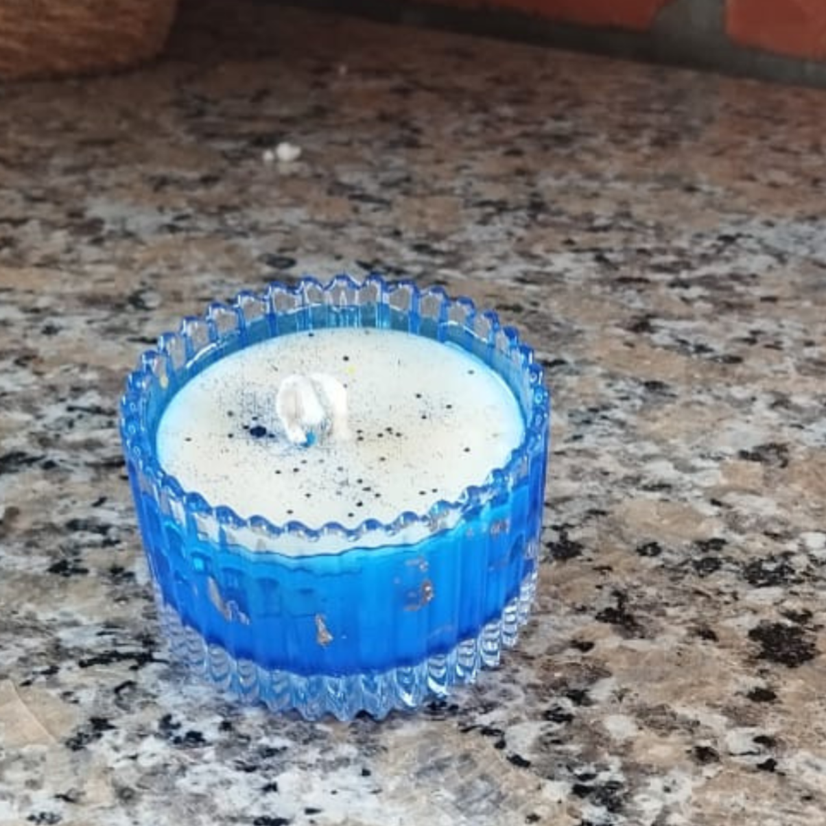 Vela Aromática Artesanal em Vidro Decorativo - AURA DI LUCE - Lumina Aura