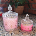 Vela Aromática Artesanal em Vidro Decorativo - VELLUTO D’AMORE - Lumina Aura