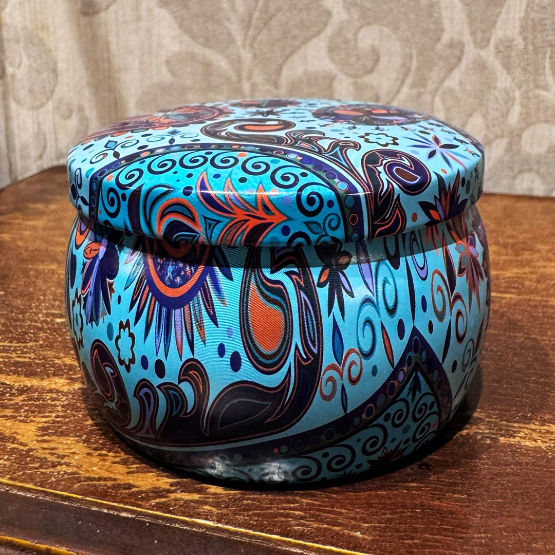 Vela Aromática Artesanal Lata Decorativa - Lumina Aura