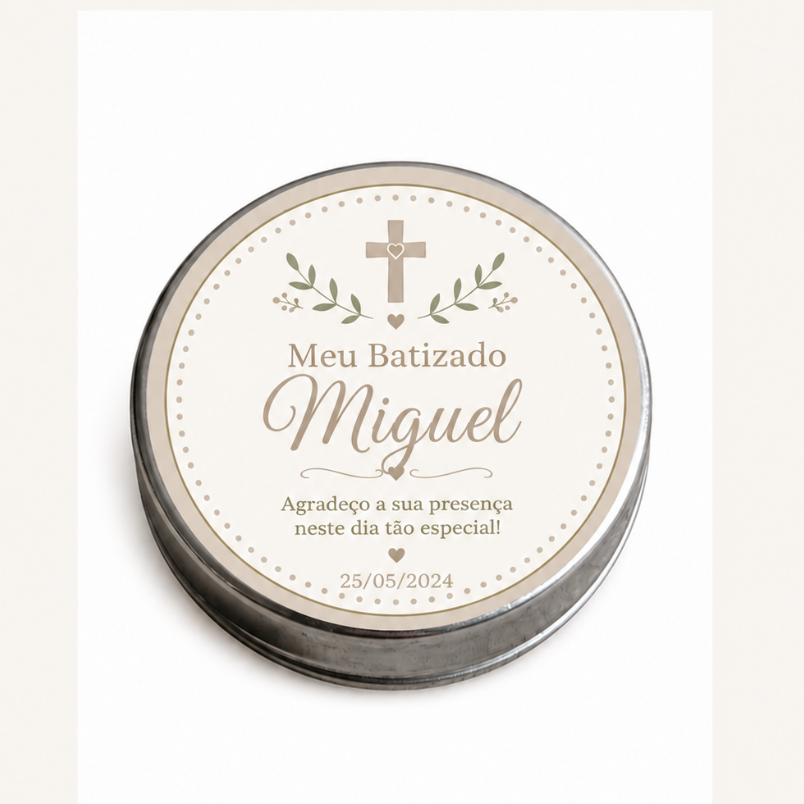 Lembrancinha de Vela na Lata