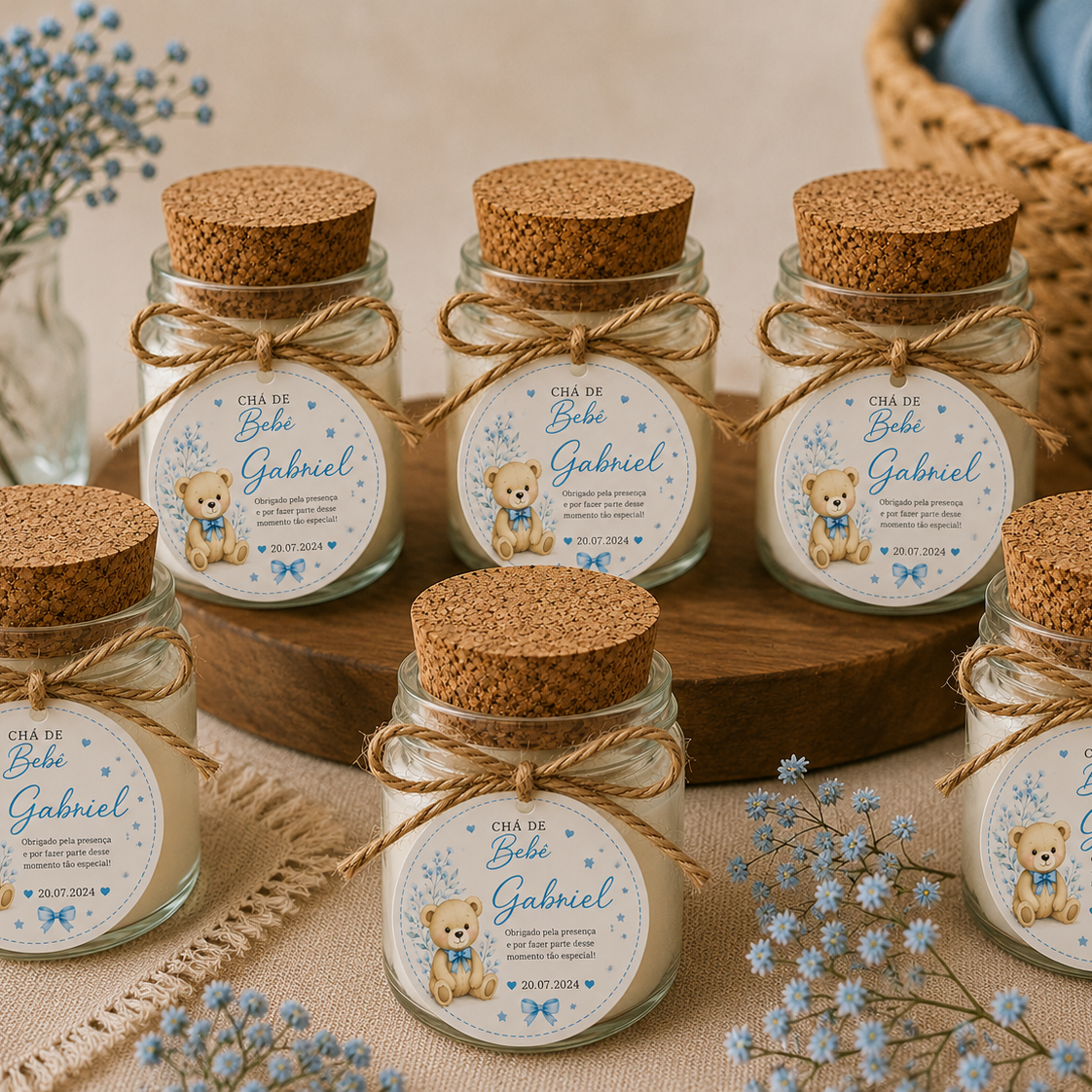 Lembrancinha Mini Vela Aromática Artesanal