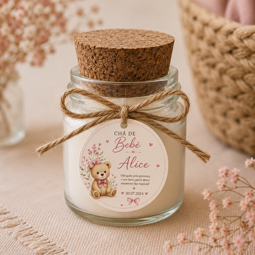 Lembrancinha Mini Vela Aromática Artesanal