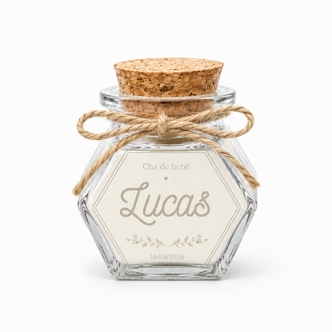 Lembrancinha Vela Aromática Vidro Facetado  | Lumina Aura