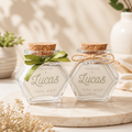 Lembrancinha Vela Aromática Vidro Facetado  | Lumina Aura