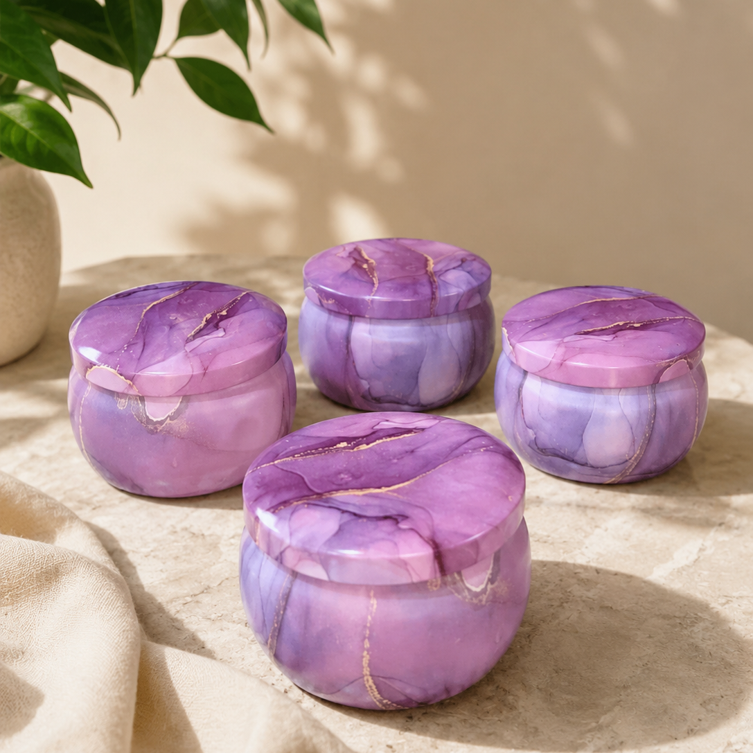 Vela Aromática Artesanal Lata Decorativa - Lumina Aura