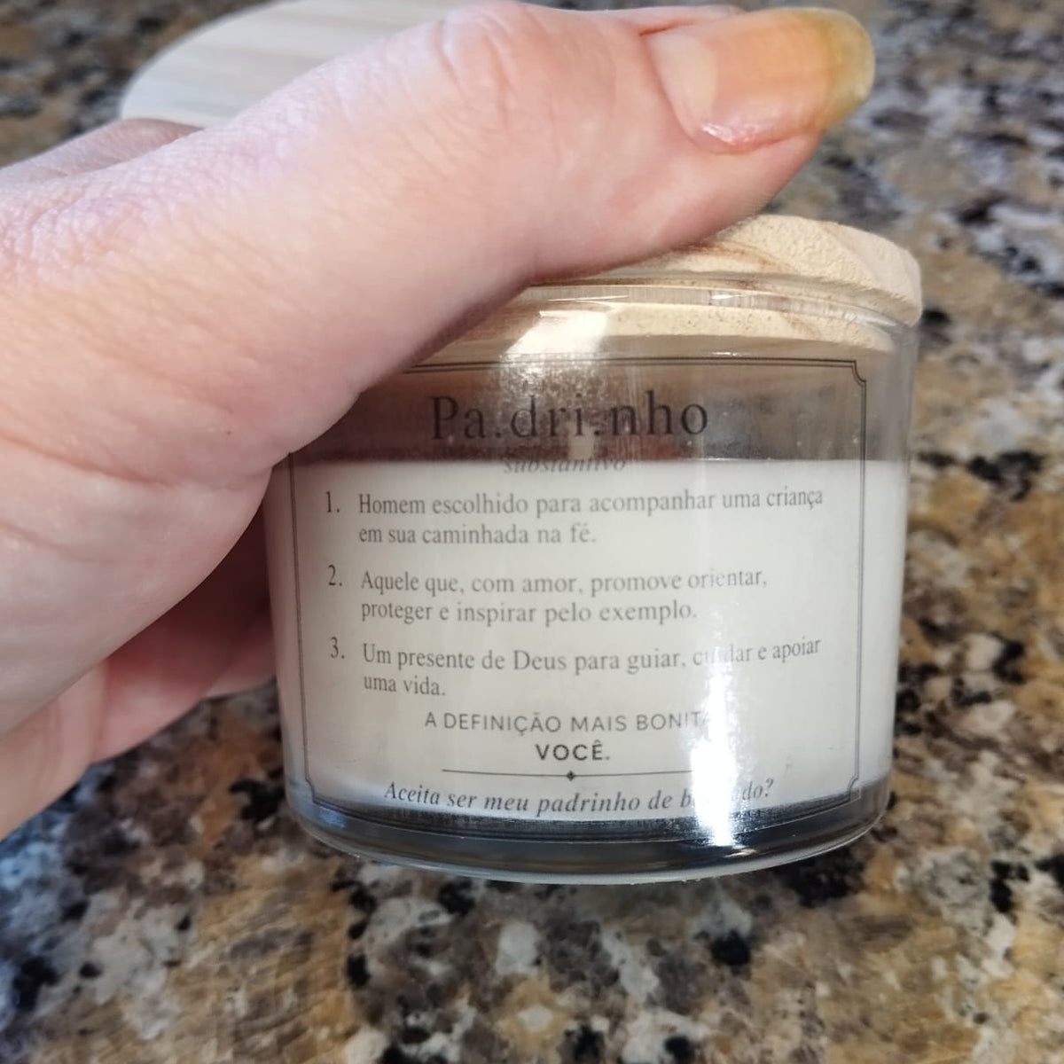Lembrancinha Vela Aromática Madrinha e Padrinho  | Lumina Aura