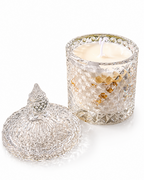 Vela Aromática Artesanal em Vidro Decorativo - PERLA ROSÉ - Lumina Aura