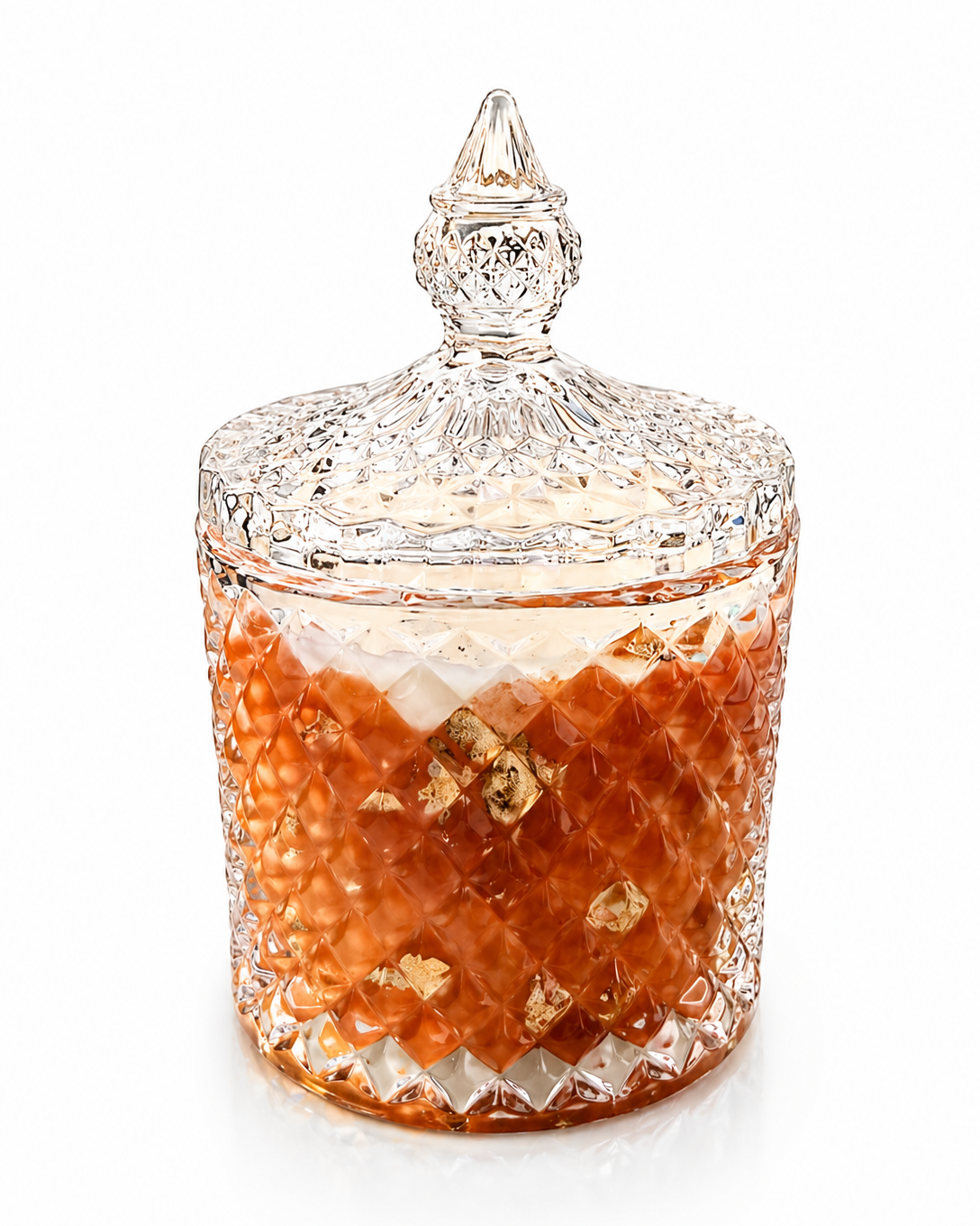 Vela Aromática Artesanal em Vidro Decorativo - SILENZIO DORATO - Lumina Aura