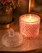 Vela Aromática Artesanal em Vidro Decorativo - VELLUTO D’AMORE - Lumina Aura