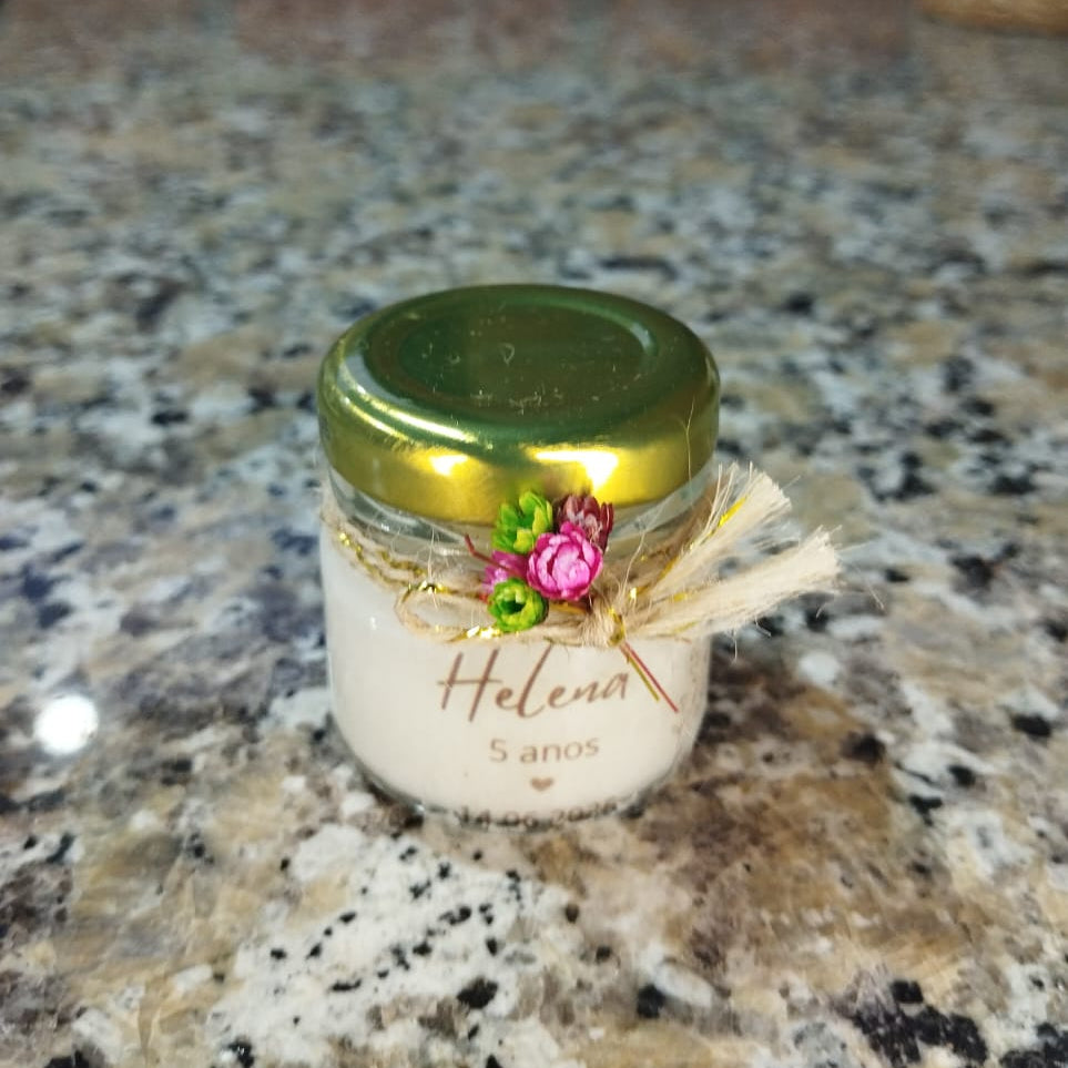 Lembrancinha Mini Vela Aromática Tampa de Metal - Lumina Aura