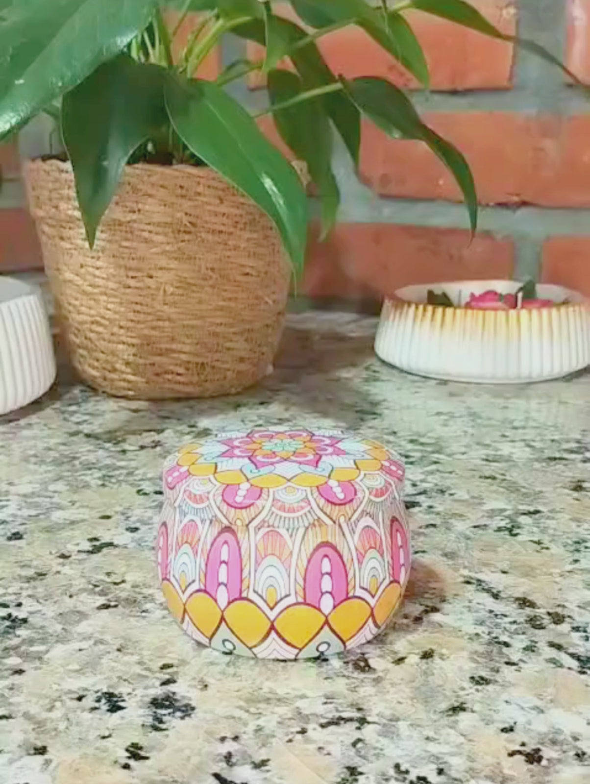 Vela Aromática Artesanal Lata Decorativa - Lumina Aura