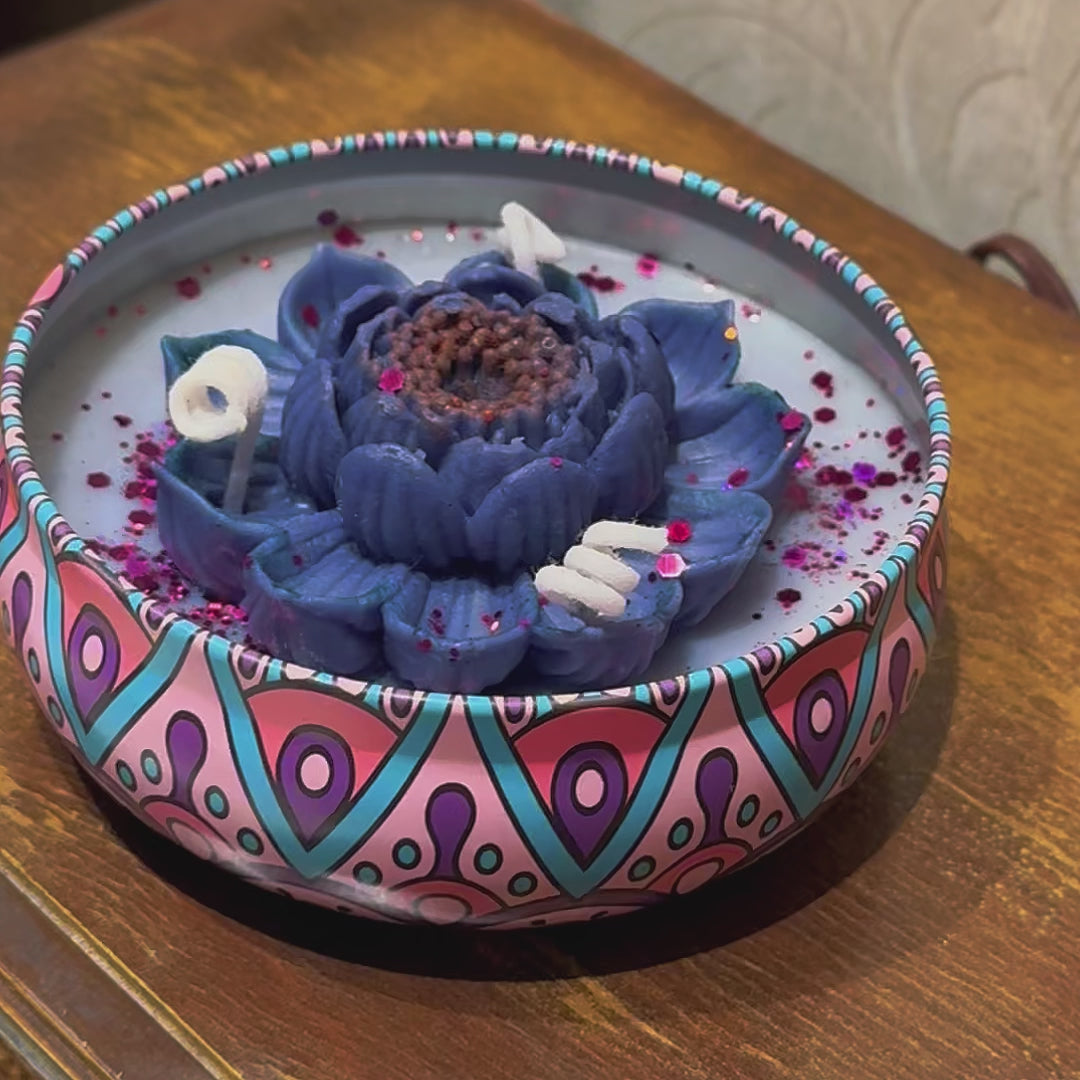 Vela Aromática Artesanal Lata Decorativa - Lumina Aura
