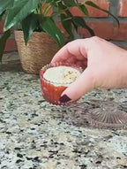 Vela Aromática Artesanal em Vidro Decorativo - SILENZIO DORATO - Lumina Aura