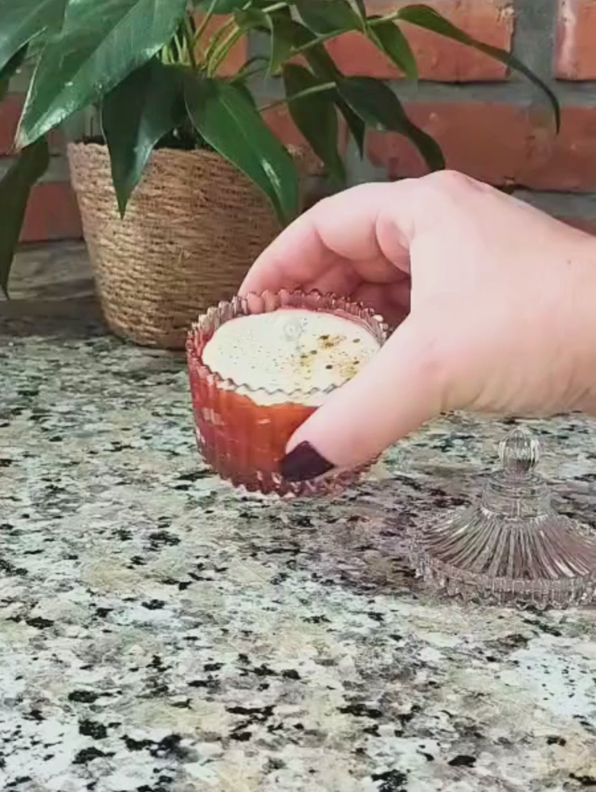 Vela Aromática Artesanal em Vidro Decorativo - SILENZIO DORATO - Lumina Aura