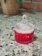 Vela Aromática Artesanal em Vidro Decorativo - DOLCE PASSIONE - Lumina Aura