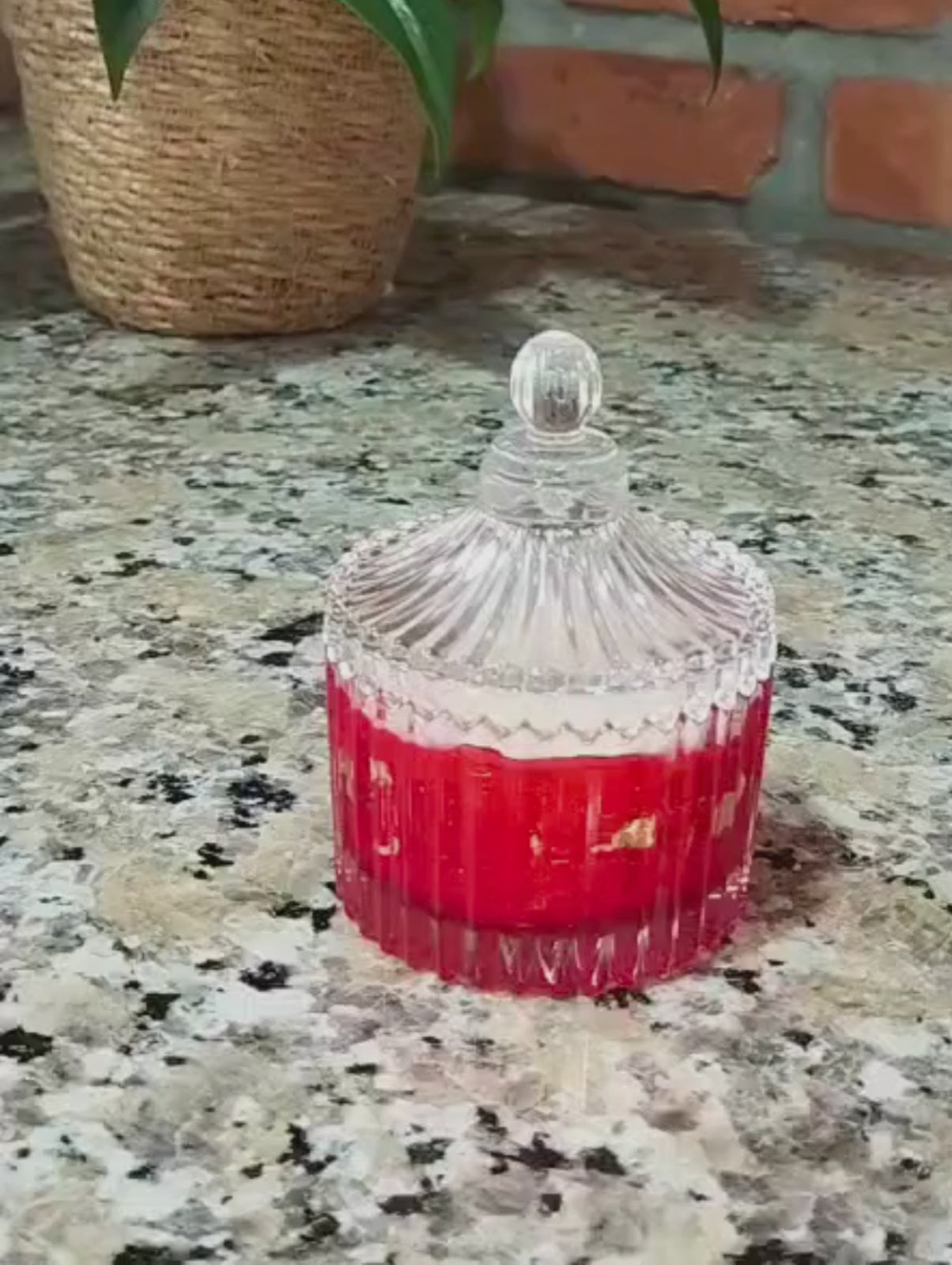 Vela Aromática Artesanal em Vidro Decorativo - DOLCE PASSIONE - Lumina Aura