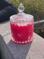 Vela Aromática Artesanal em Vidro Decorativo - DOLCE PASSIONE - Lumina Aura