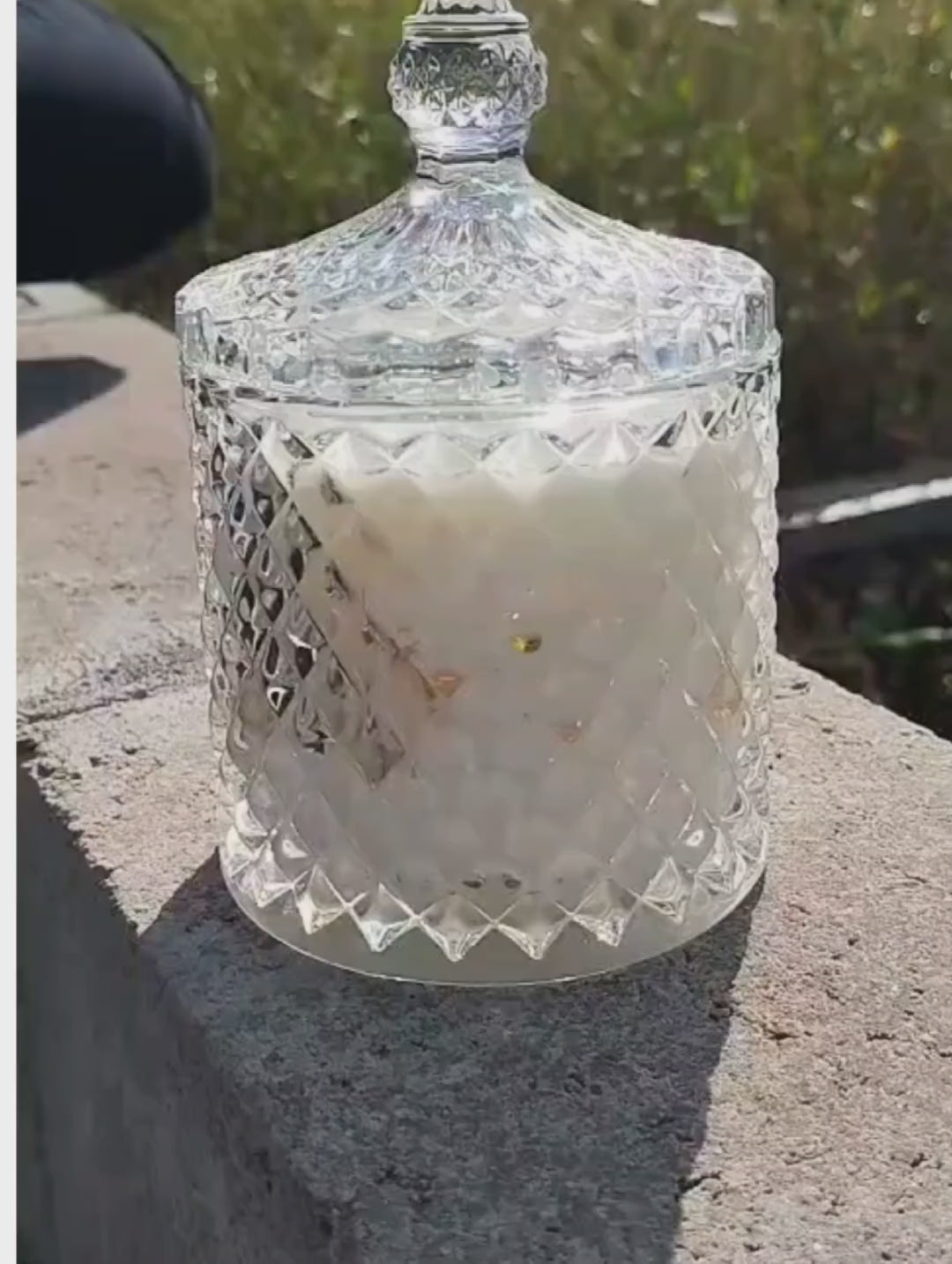 Vela Aromática Artesanal em Vidro Decorativo - PERLA ROSÉ - Lumina Aura