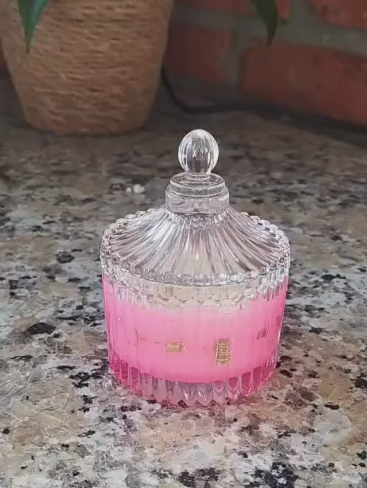 Vela Aromática Artesanal em Vidro Decorativo - VELLUTO D’AMORE - Lumina Aura